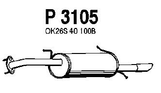 Silenciador posterior P3105
