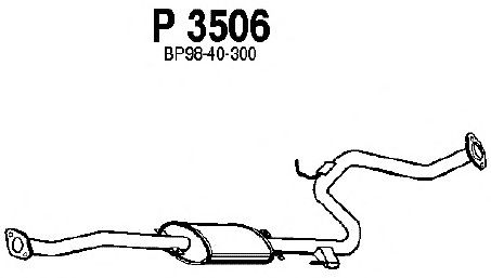 Panela de escape central P3506