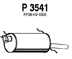 Глушитель выхлопных газов конечный P3541