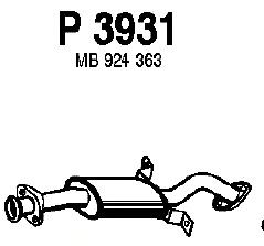 Средний глушитель выхлопных газов P3931