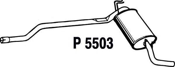 Silenziatore posteriore P5503