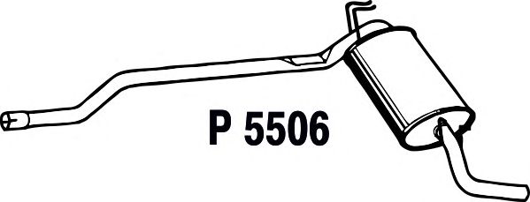 Silenziatore posteriore P5506