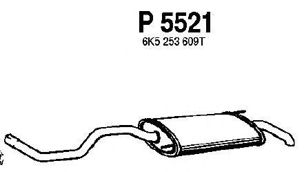 Глушитель выхлопных газов конечный P5521