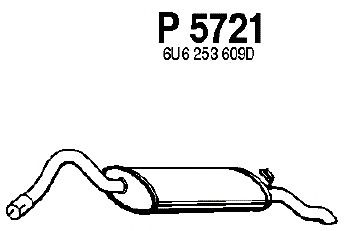 Глушитель выхлопных газов конечный P5721