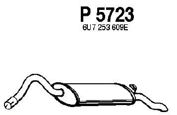 Глушитель выхлопных газов конечный P5723