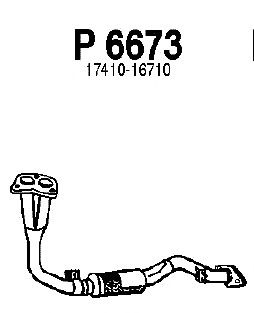 Труба выхлопного газа P6673
