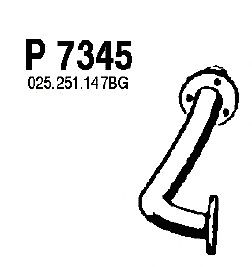 Tubo gas scarico P7345