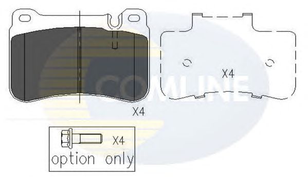 Комплект тормозных колодок, дисковый тормоз CBP06007