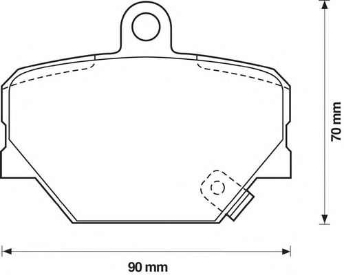 Комплект тормозных колодок, дисковый тормоз 571995S