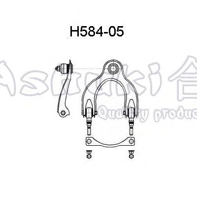Braço oscilante, suspensão da roda H584-05