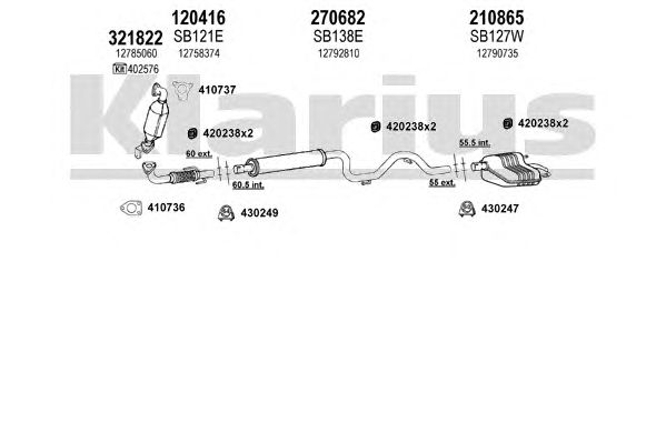 Exhaust System 750180E