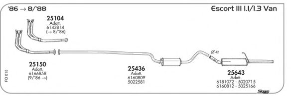 Exhaust System FO015