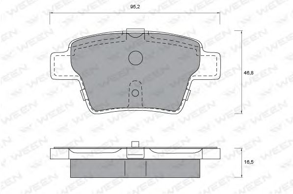 Brake Pad Set, disc brake 151-1207