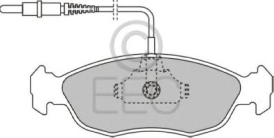 Комплект тормозных колодок, дисковый тормоз BRP0814