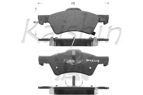 Brake Pad Set, disc brake D10042