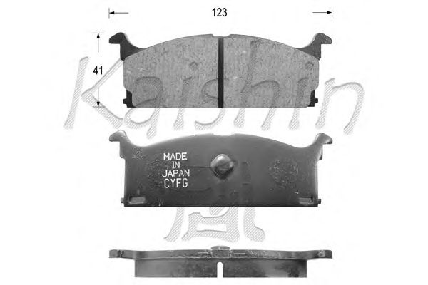 Brake Pad Set, disc brake D9001