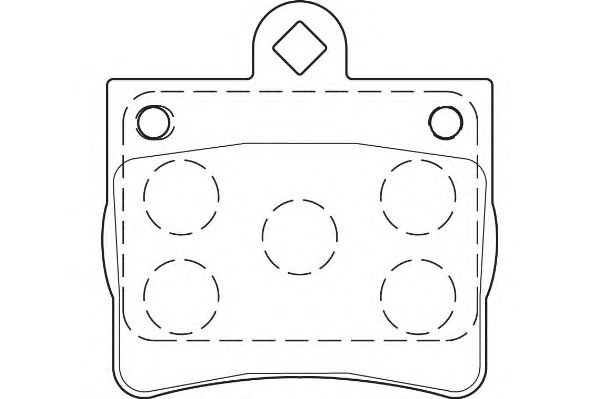 Комплект тормозных колодок, дисковый тормоз WBP21900A