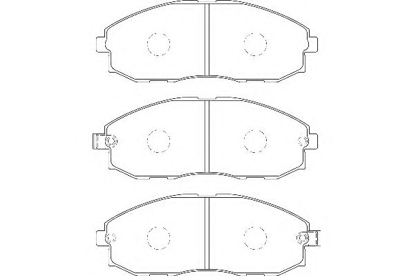 Комплект тормозных колодок, дисковый тормоз WBP23536A