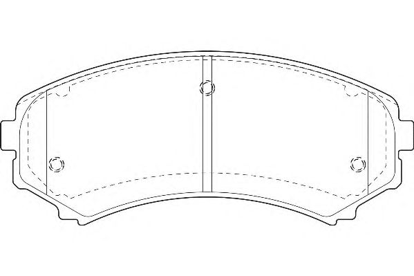 Комплект тормозных колодок, дисковый тормоз WBP23488A
