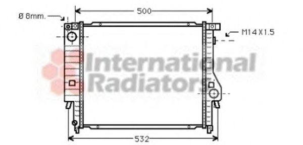 Radiator, engine cooling 06002098