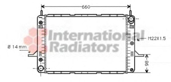 Radiator, engine cooling 18002062