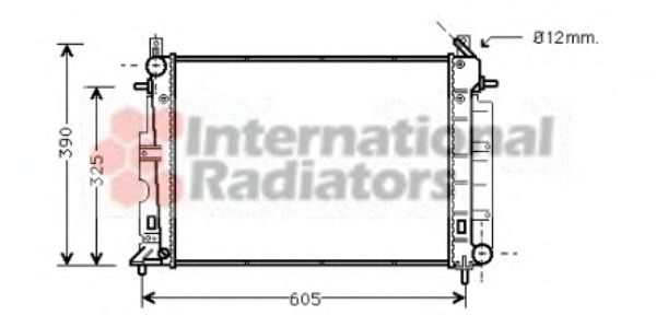 Radiator, engine cooling 47002025