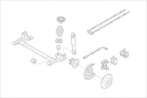 Suspension des roues MO16841HA