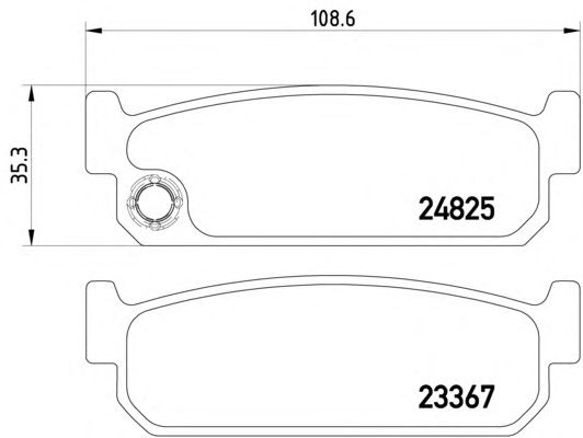 Комплект тормозных колодок, дисковый тормоз 2482501