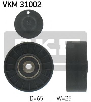 Deflection/Guide Pulley, v-ribbed belt VKM 31002