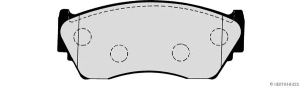 Комплект тормозных колодок, дисковый тормоз J3601048