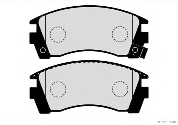 Комплект тормозных колодок, дисковый тормоз J3601049
