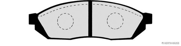 Комплект тормозных колодок, дисковый тормоз J3604004
