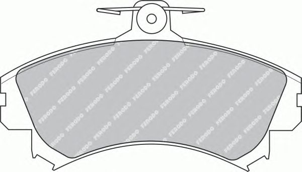 Комплект тормозных колодок, дисковый тормоз FDB1093