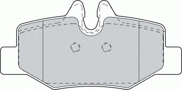 Комплект тормозных колодок, дисковый тормоз FVR1494