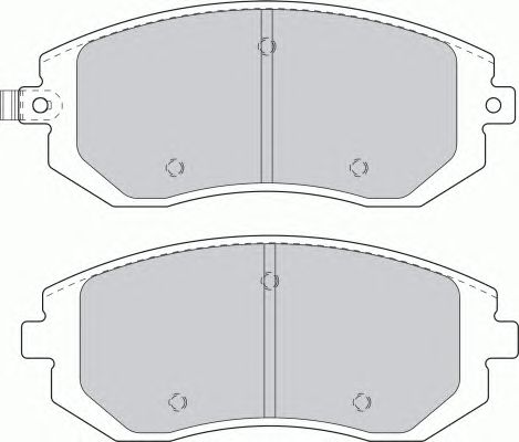 Комплект тормозных колодок, дисковый тормоз FDB1639