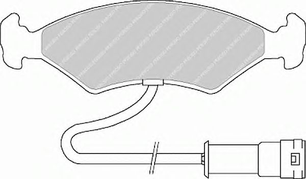 Комплект тормозных колодок, дисковый тормоз FDB212
