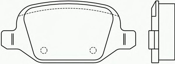 Комплект тормозных колодок, дисковый тормоз P 23 065