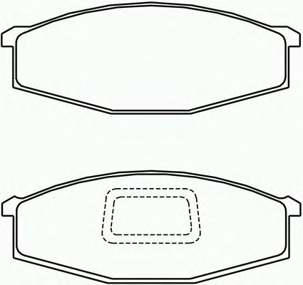 Комплект тормозных колодок, дисковый тормоз P 56 012