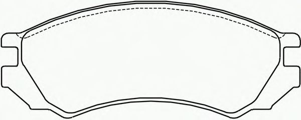 Комплект тормозных колодок, дисковый тормоз P 56 023