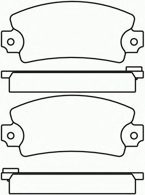 Комплект тормозных колодок, дисковый тормоз P 68 004