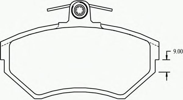 Kit de plaquettes de frein, frein à disque P 85 032