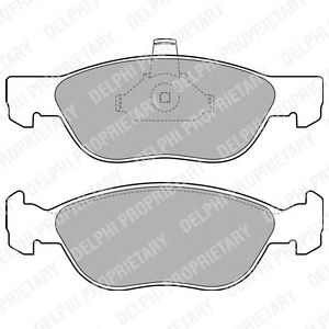 Brake Pad Set, disc brake LP1734