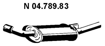 Глушитель выхлопных газов конечный 04.789.83