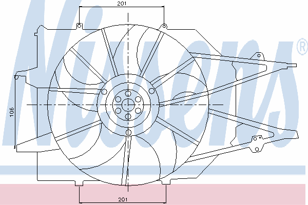 Ventilateur, refroidissement du moteur 85213