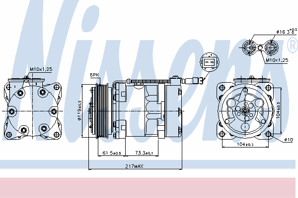 Compressor, ar condicionado 89056