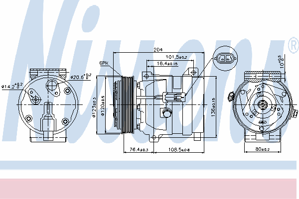 Compressor, airconditioning 89217