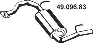 Глушитель выхлопных газов конечный 49.096.83