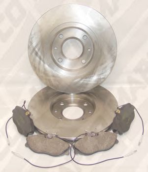 Комплект тормозов, дисковый тормозной механизм 47354