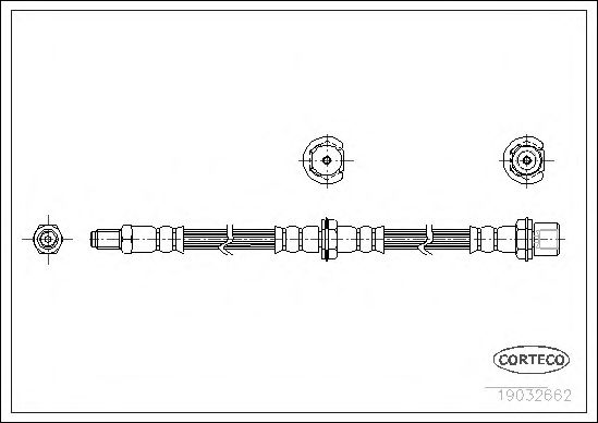 Tubo flexible de frenos 19032662