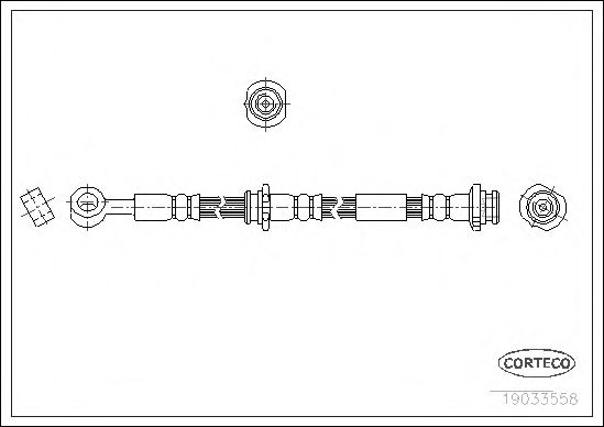 Tubo flexible de frenos 19033558